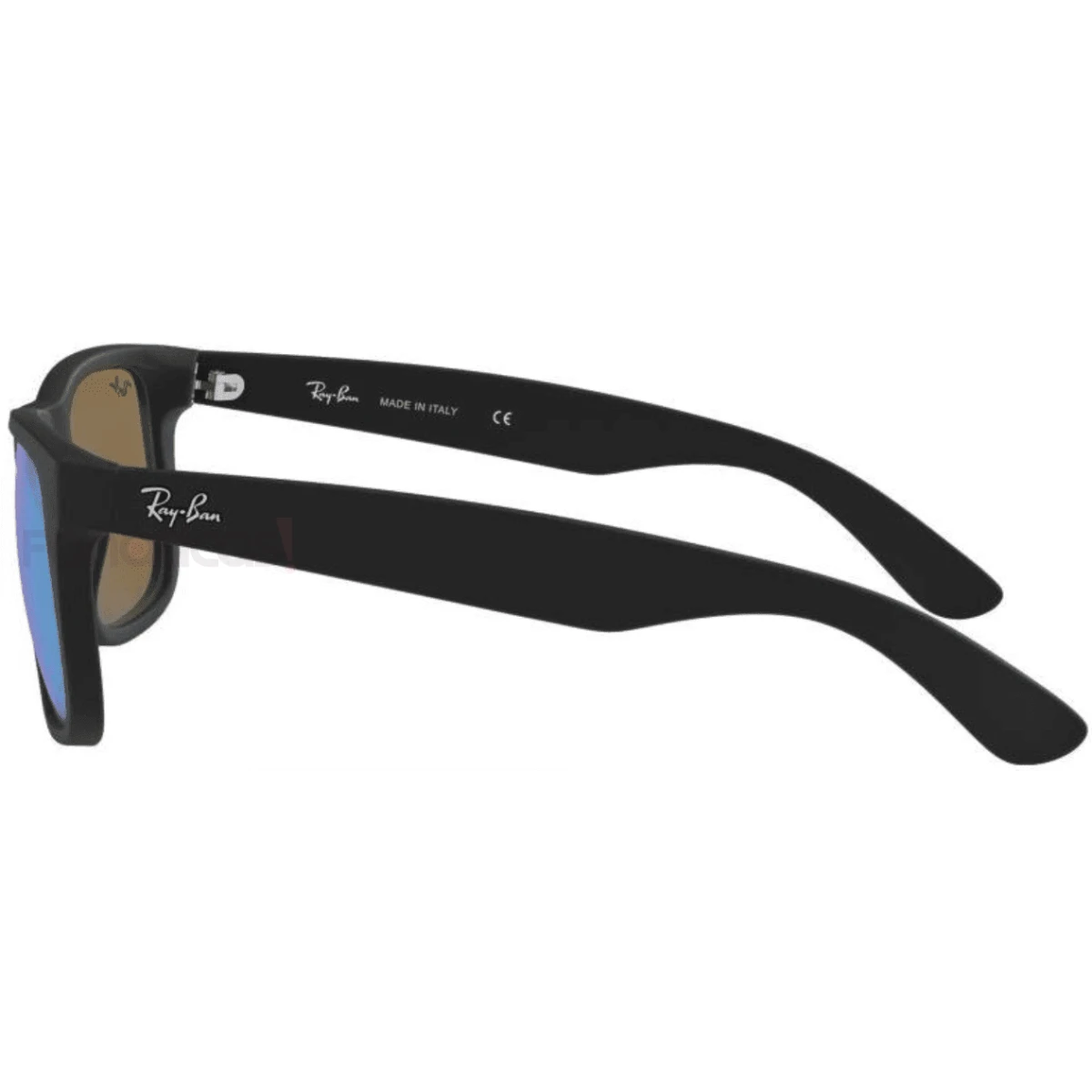 Óculos de Sol Justin Preto e Azul Polarizado RB4165
