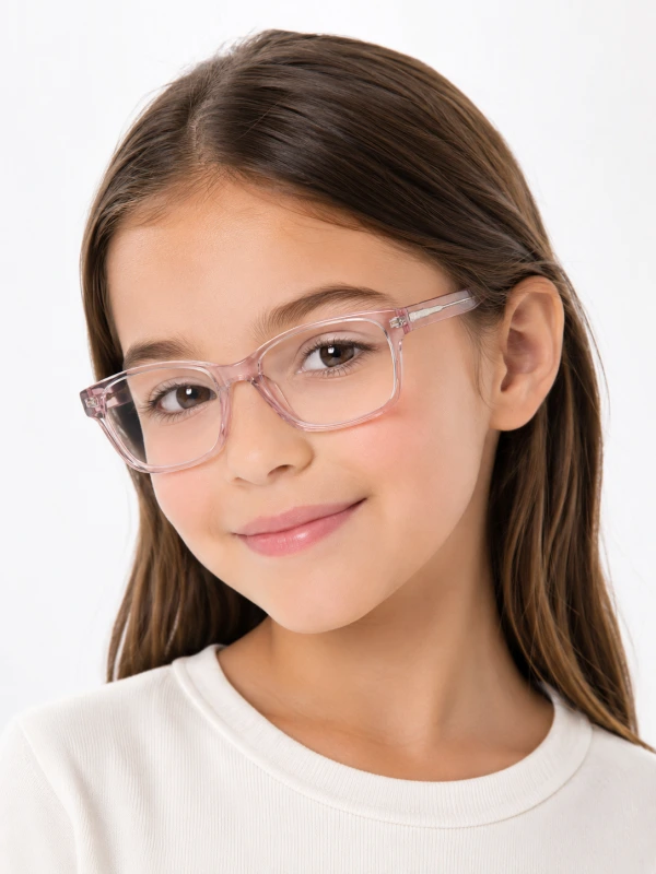 Armação de Óculos Quadrada PZ3546 Infantil Lilás