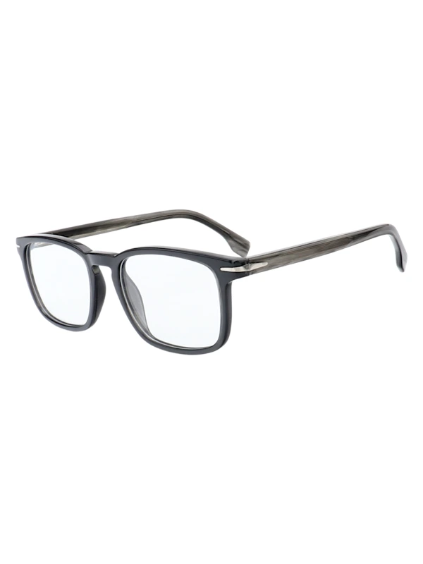Armação de Óculos Quadrado DB1009 Preto Rajado