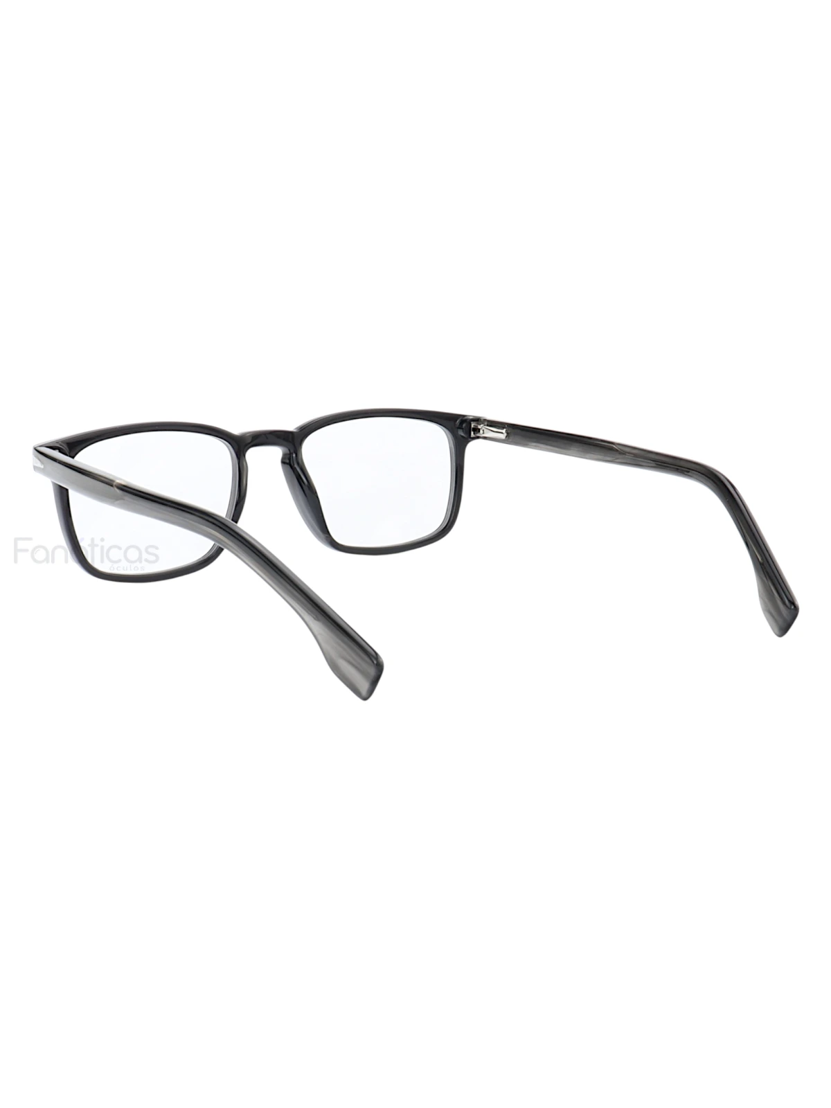 Armação de Óculos Quadrado DB1009 Preto Rajado