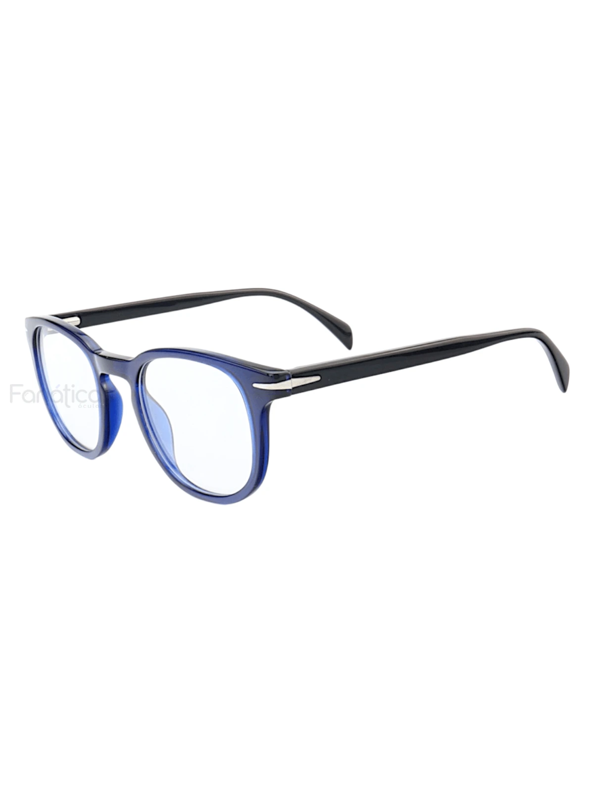 Armação de Óculos Quadrado DB1015 Azul e Preto