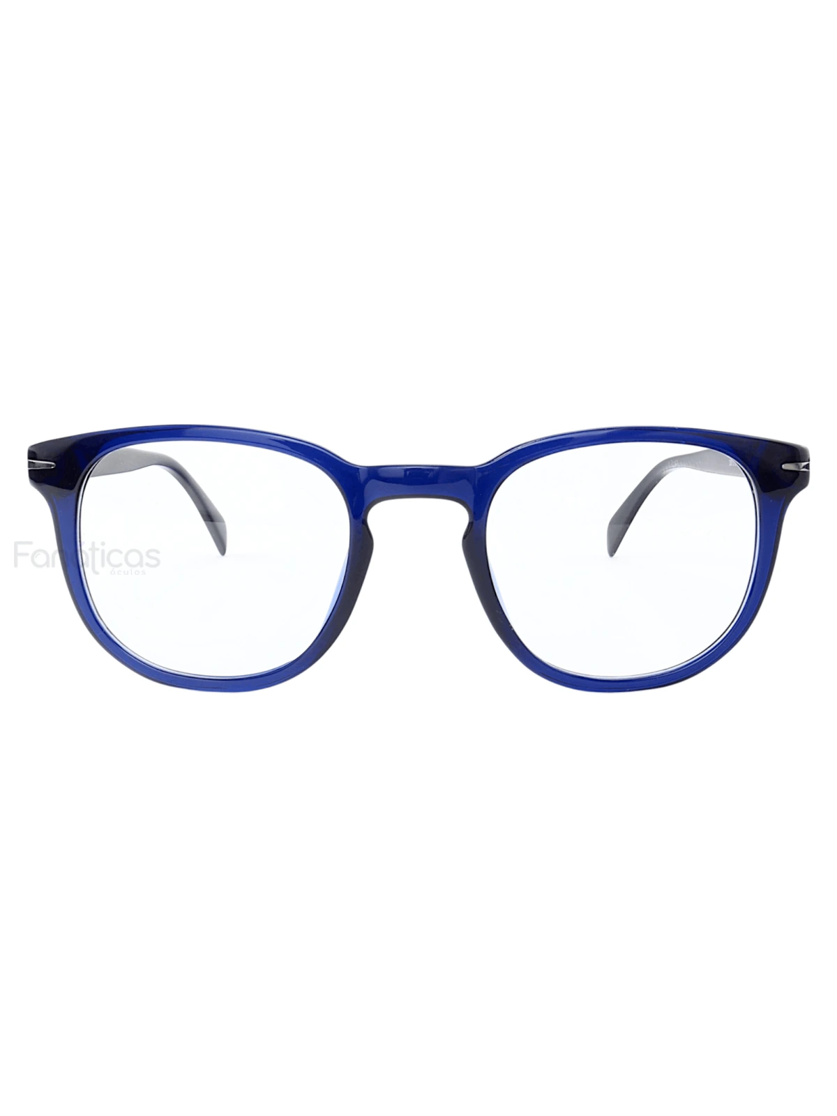 Armação de Óculos Quadrado DB1015 Azul e Preto