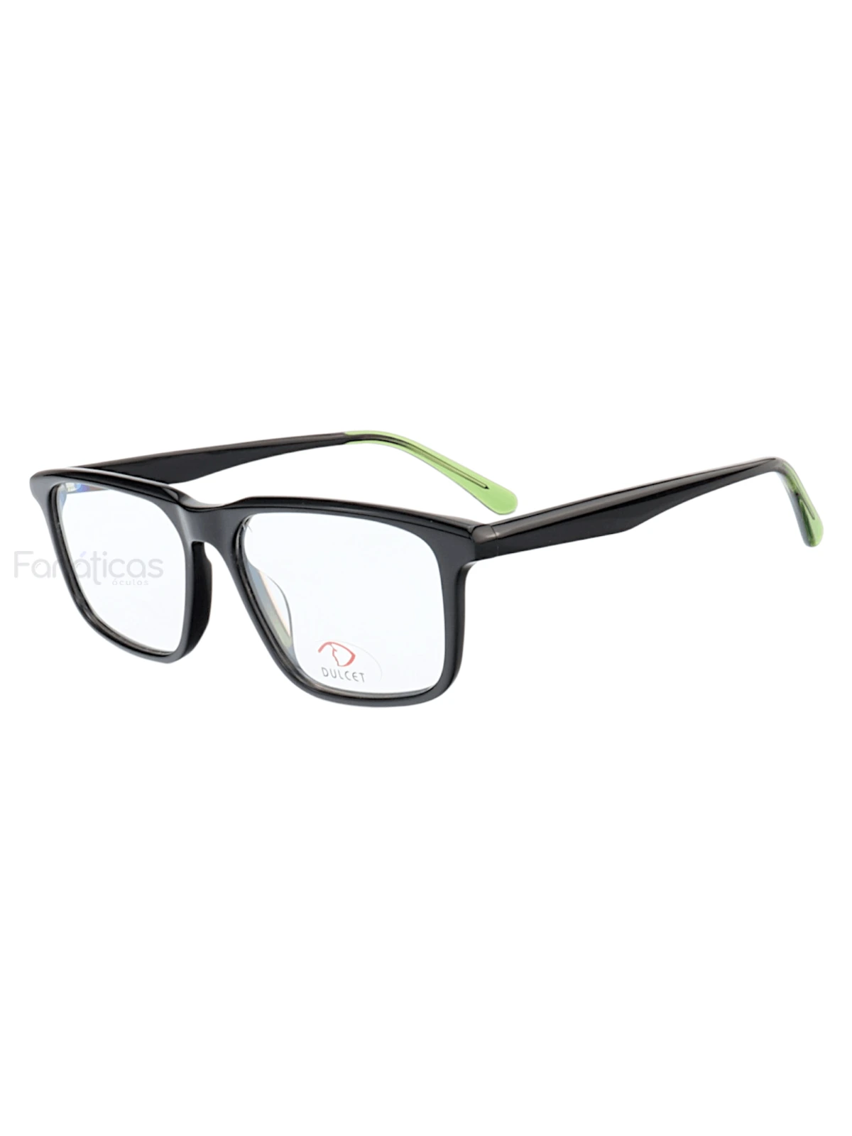 Armação de Óculos Quadrado MC3908 Preto e Verde