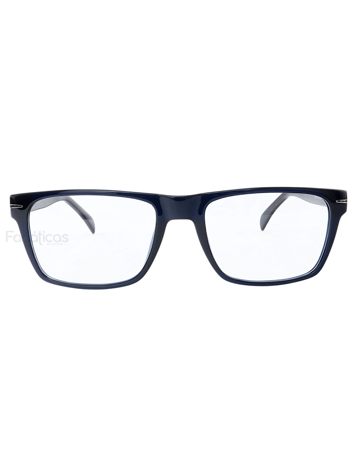 Armação de Óculos Quadrado MC3912 Azul e Preto