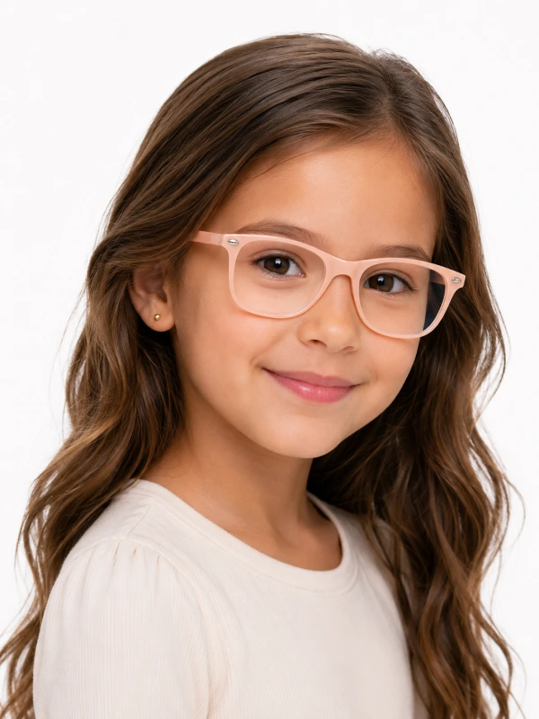 Armação de Óculos Infantil Quadrada MR9083 Rosa