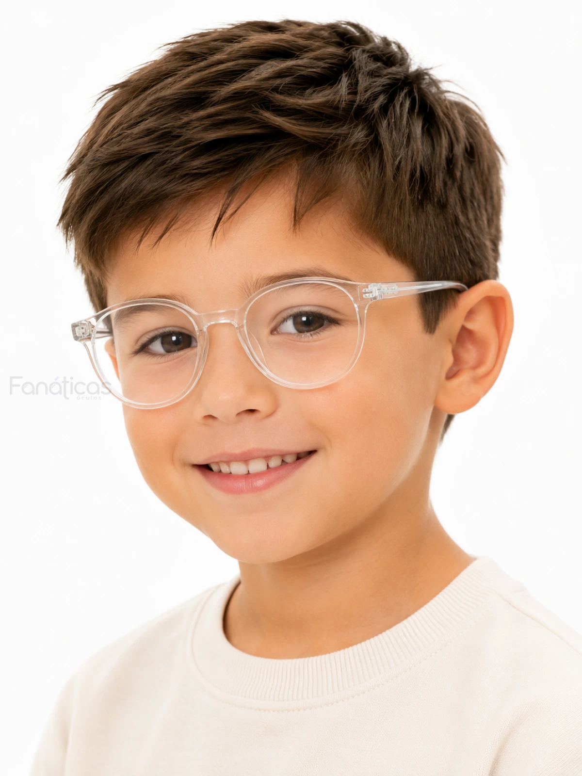 Armação de Óculos Infantil Redonda MR9156 Transparente
