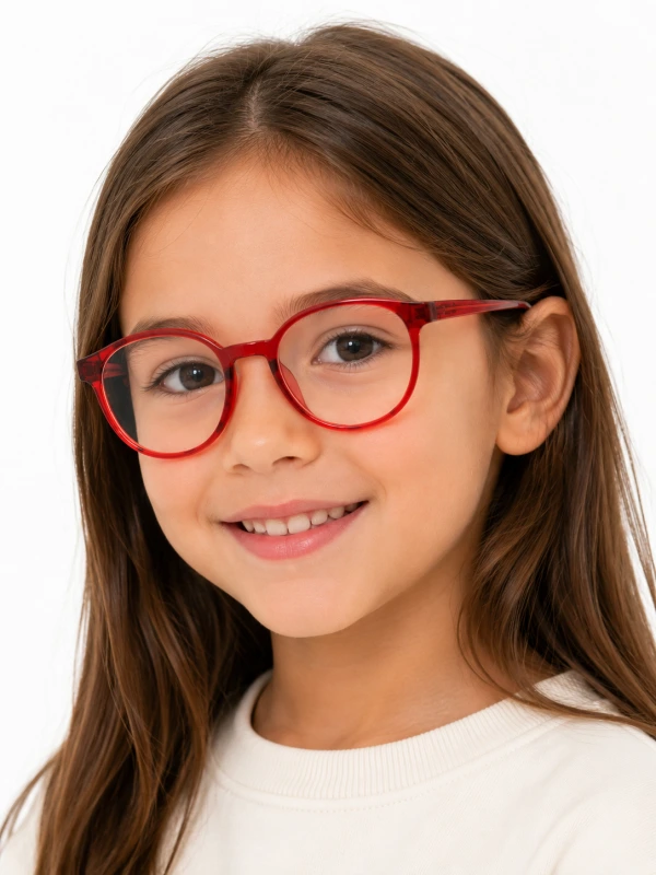 Armação de Óculos Infantil Redonda MR9156 Vermelho