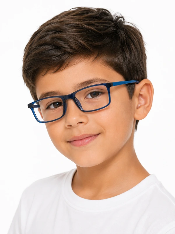 Armação de Óculos Infantil Retangular MR9080 Azul