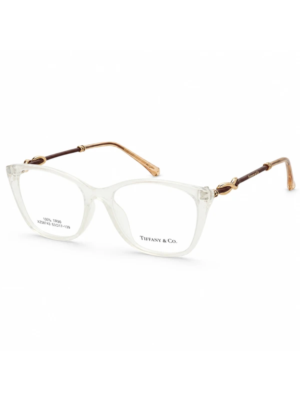 Armacao de Óculos Quadrada TF2160 Branca Leitosa