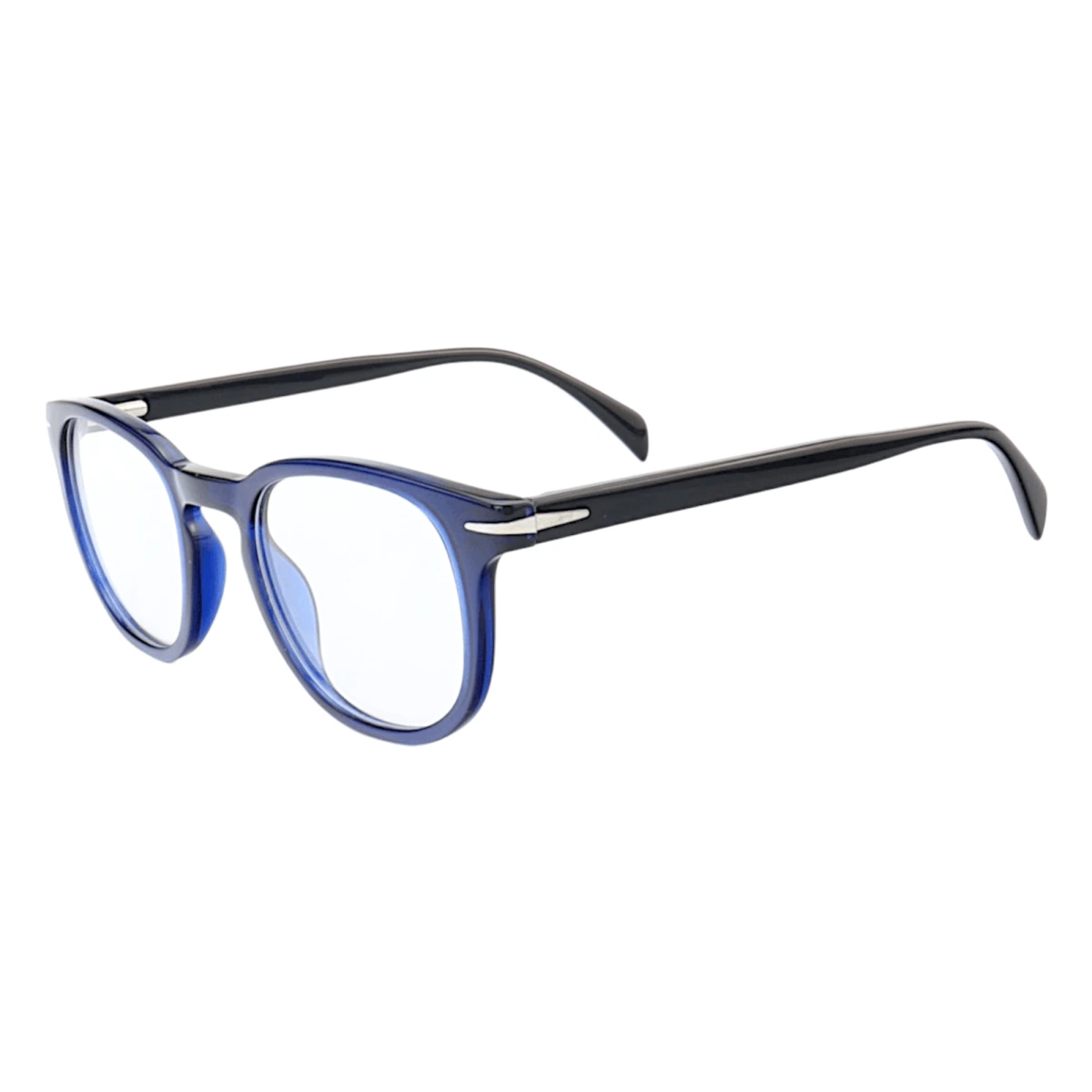 Armação de Óculos Quadrado DB1015 Azul e Preto