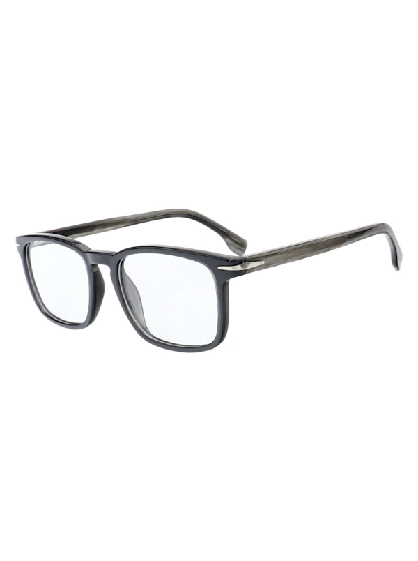 Armação de Óculos Quadrado DB1009 Preto Rajado